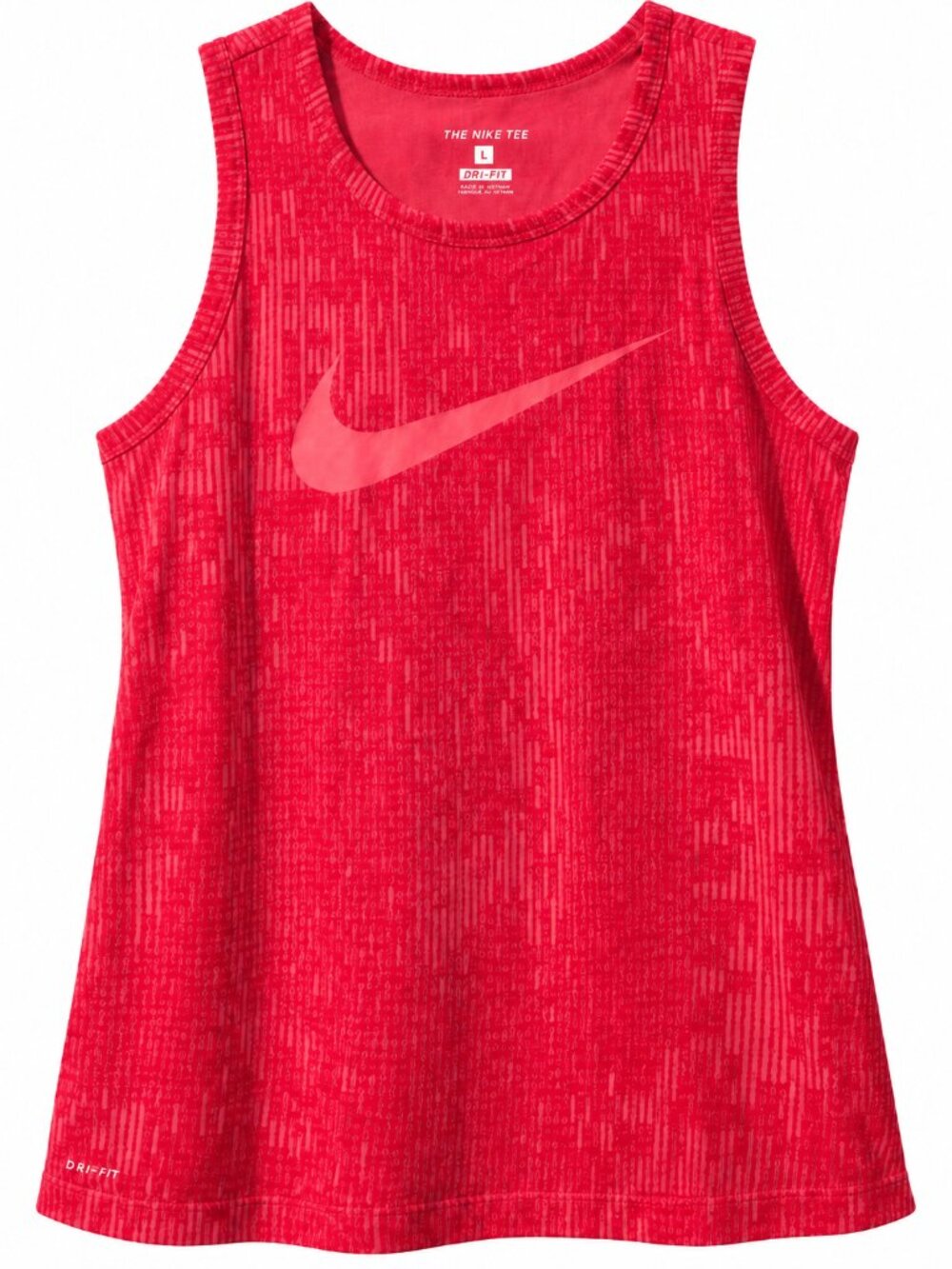 Nike Men’s Dri-FIT Red Swoosh Graphic Sleeveless Training Tank Top Large